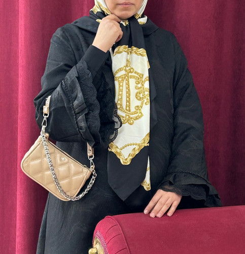 عبای ژاکارد رز